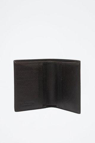 Porte-cartes en cuir Alberto - Noir