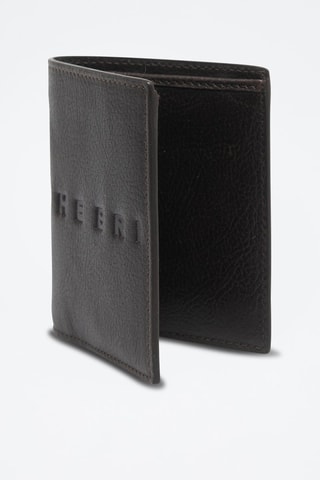 Porte-cartes en cuir Alberto - Noir