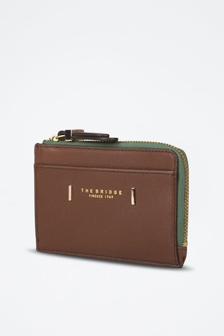 Porte-cartes en cuir Chiara - Marron