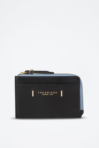 Porte-cartes en cuir Chiara - Noir