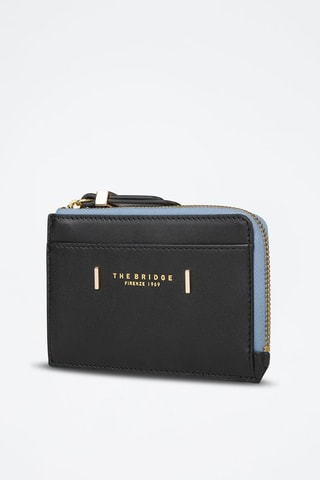 Porte-cartes en cuir Chiara - Noir