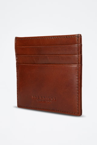 Porte-cartes en cuir Lorenzo - Marron