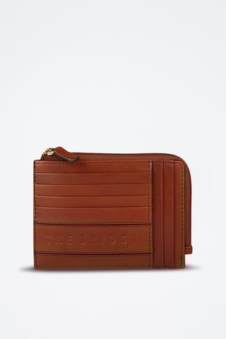 Porte-cartes en cuir Yamai - Marron