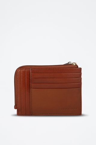 Porte-cartes en cuir Yamai - Marron