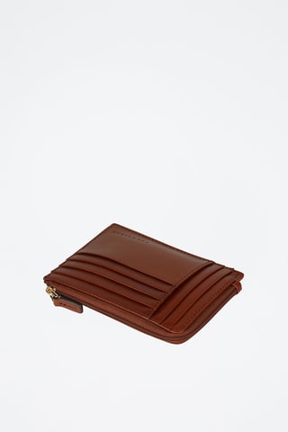 Porte-cartes en cuir Yamai - Marron