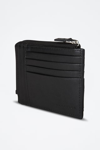 Porte-cartes en cuir Yamai - Noir