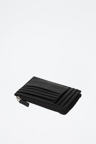 Porte-cartes en cuir Yamai - Noir