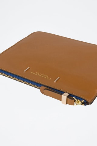 Pochette en cuir Chiara - Camel 