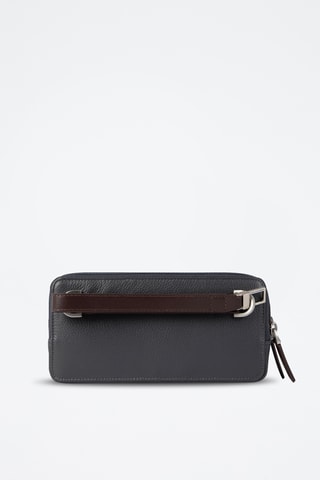 Trousse en cuir - Bleu marine