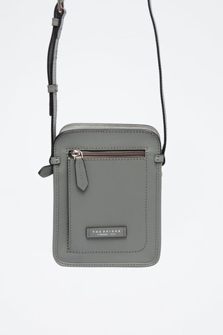 Sac bandoulière en cuir Montecristo - Gris