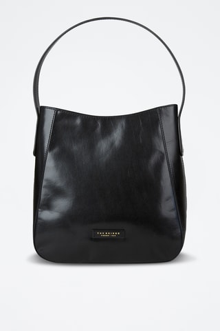 Sac porté épaule en cuir Maddalena - Noir