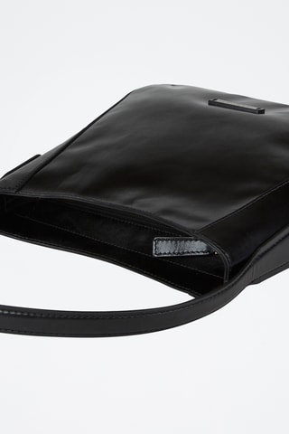 Sac porté épaule en cuir Maddalena - Noir