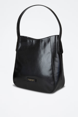 Sac porté épaule en cuir Maddalena - Noir