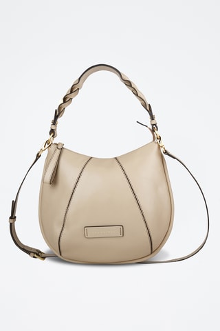 Sac porté épaule en cuir Brigida - Beige