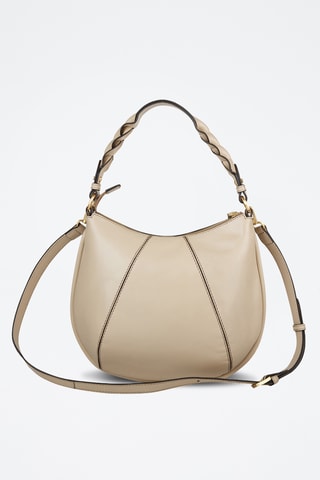 Sac porté épaule en cuir Brigida - Beige