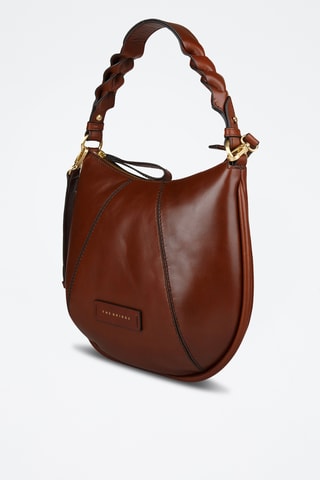 Sac porté épaule en cuir Brigida - Marron