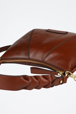 Sac porté épaule en cuir Brigida - Marron