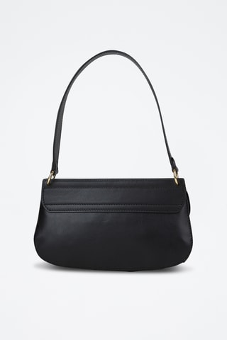 Sac porté épaule en cuir Erica - Noir