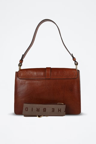 Sac porté épaule en cuir Beatrice - Camel