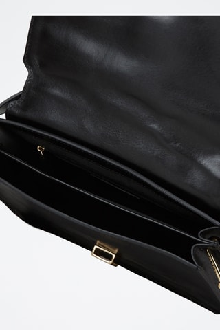 Sac porté épaule en cuir Beatrice - Noir