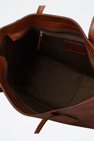 Sac porté épaule en cuir Maddalena - Marron