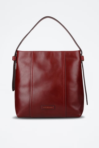 Sac porté épaule en cuir Vigna Nuovo - Bordeaux