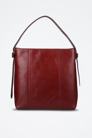 Sac porté épaule en cuir Vigna Nuovo - Bordeaux