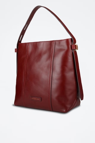 Sac porté épaule en cuir Vigna Nuovo - Bordeaux