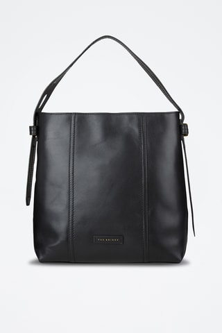 Sac porté épaule en cuir Vigna Nuovo - Noir