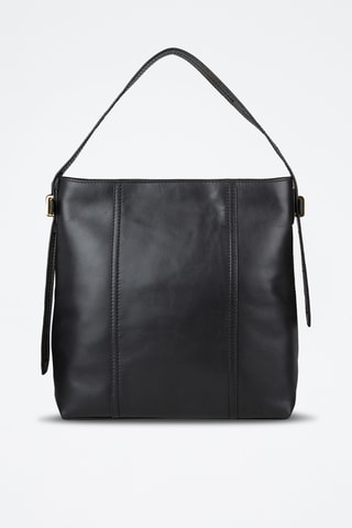 Sac porté épaule en cuir Vigna Nuovo - Noir