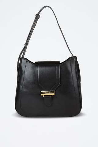 Sac porté épaule en cuir Benedetta - Noir