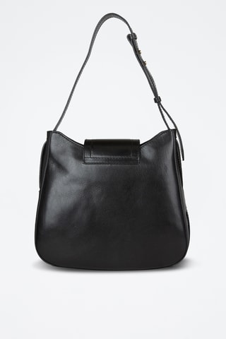 Sac porté épaule en cuir Benedetta - Noir