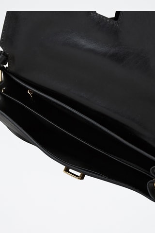 Sac porté épaule en cuir Beatrice - Noir