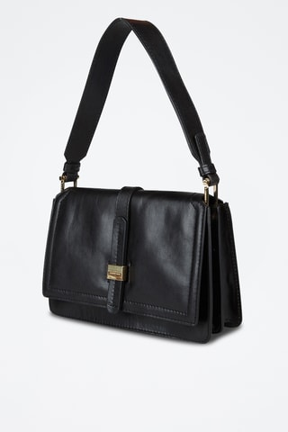 Sac porté épaule en cuir Beatrice - Noir