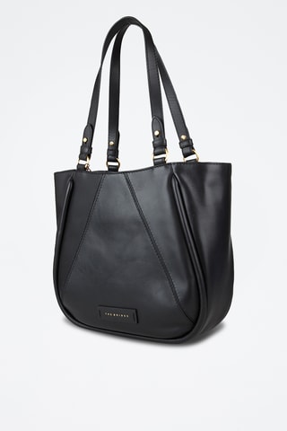 Sac porté épaule en cuir Brigida - Noir