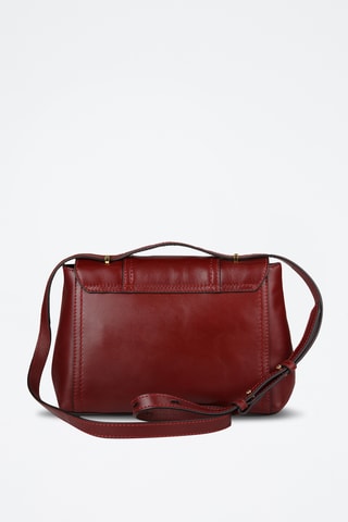 Sac bandoulière en cuir Vigna Nuovo - Bordeaux