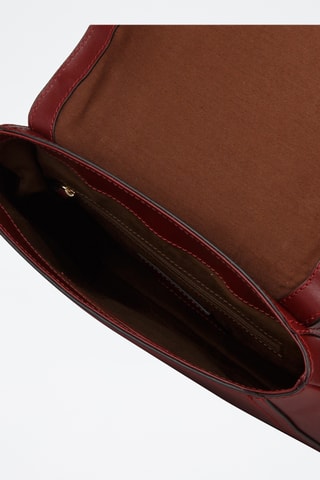 Sac bandoulière en cuir Vigna Nuovo - Bordeaux