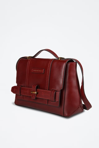 Sac bandoulière en cuir Vigna Nuovo - Bordeaux