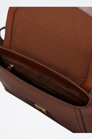 Sac bandoulière en cuir Vigna Nuovo - Camel