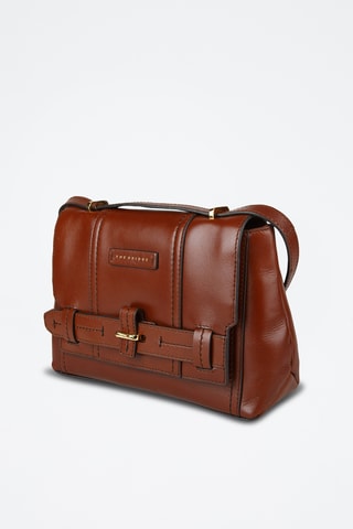 Sac bandoulière en cuir Vigna Nuovo - Camel