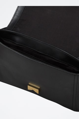 Sac bandoulière en cuir Vigna Nuovo - Noir