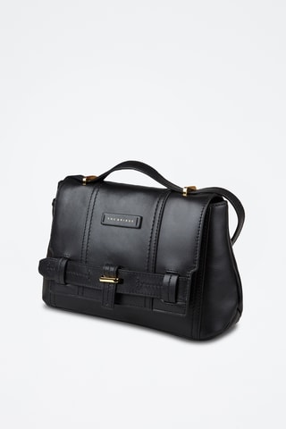 Sac bandoulière en cuir Vigna Nuovo - Noir