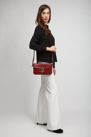 Sac bandoulière en cuir Corsini - Rouge
