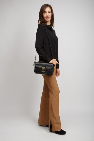 Sac bandoulière en cuir Corsini - Noir