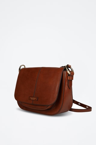 Sac bandoulière en cuir Faentina - Marron