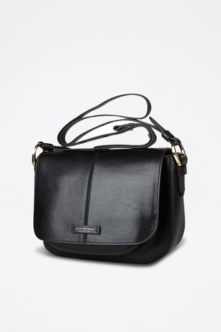 Sac bandoulière en cuir Faentina - Noir