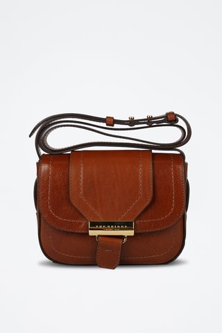 Sac bandoulière en cuir Benedetta - Camel