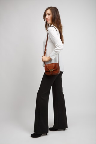 Sac bandoulière en cuir Benedetta - Camel