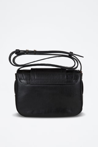 Sac bandoulière en cuir Benedetta - Noir