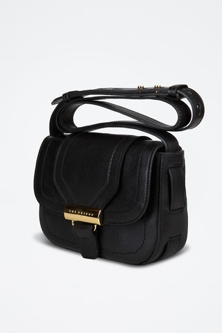 Sac bandoulière en cuir Benedetta - Noir